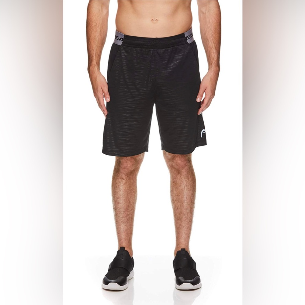 HEAD Men's Workout Gym & Running Shorts w/ Elastic Waistband & Drawstring